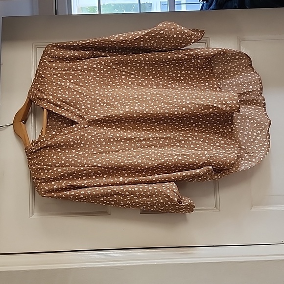 Lush Cheetah Print 3/4 sleeve blouse - Picture 1 of 7
